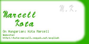 marcell kota business card